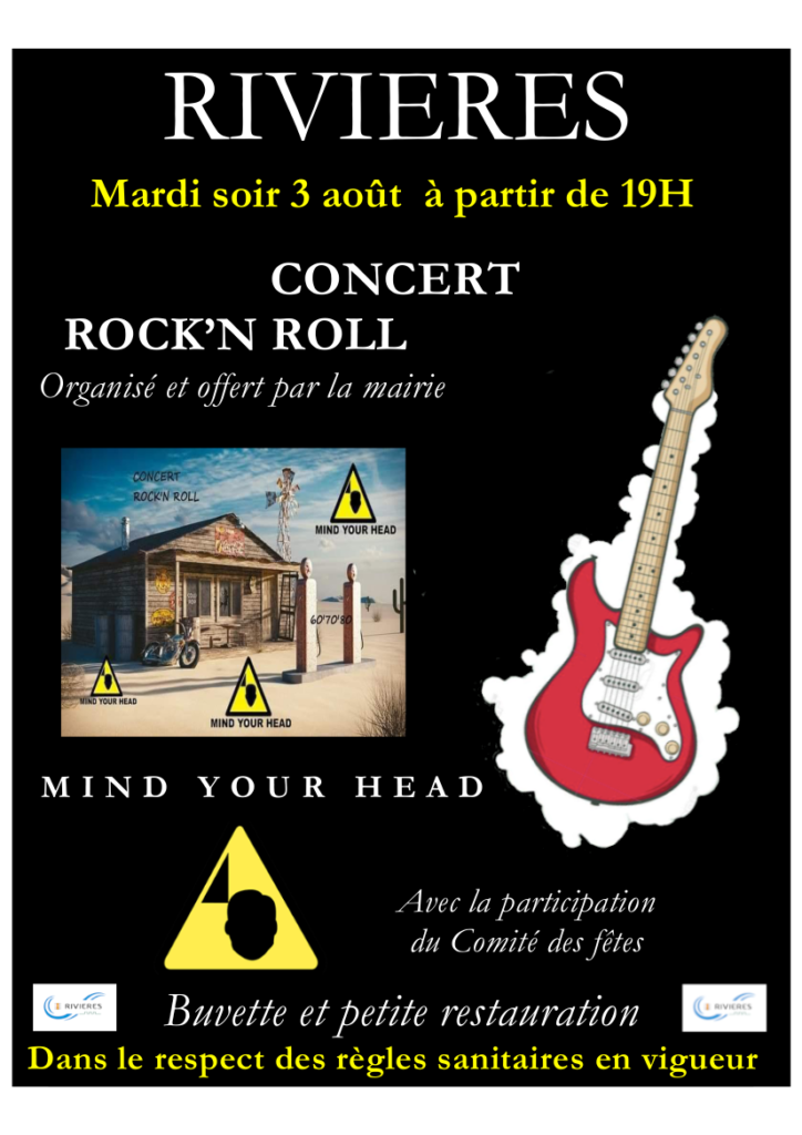 Concert ROCK’N ROLL  le mardi 03 août